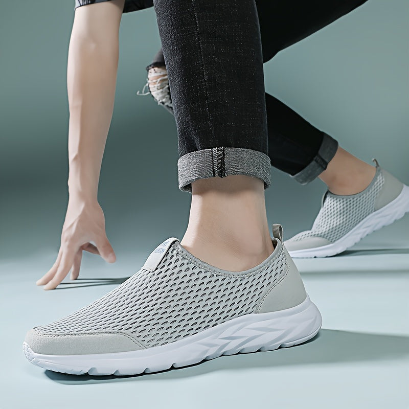 Men’s Slip On Walking Shoes Lightweight Breathable Casual Sneakers