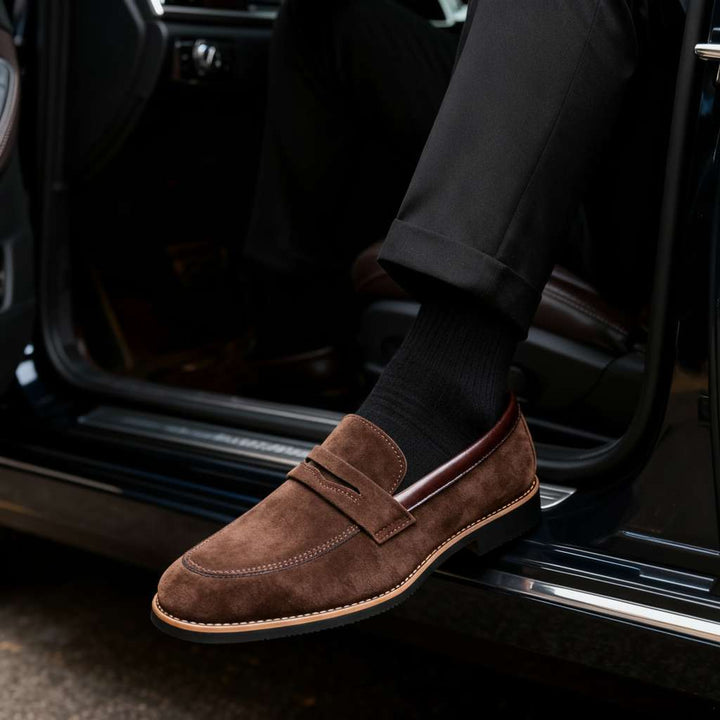 Men’s Penny Loafers Slip On Business Casual Dress Shoes