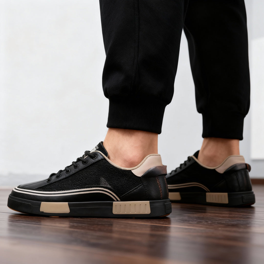 Men’s Casual Sneakers Lightweight Lace Up Walking Shoes