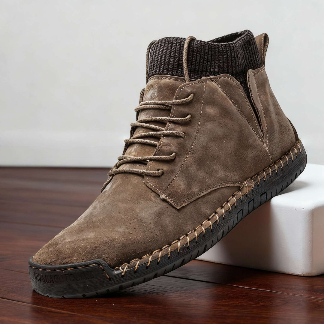 Men’s Casual Ankle Boots Lace Up Slip On Outdoor Walking Boots