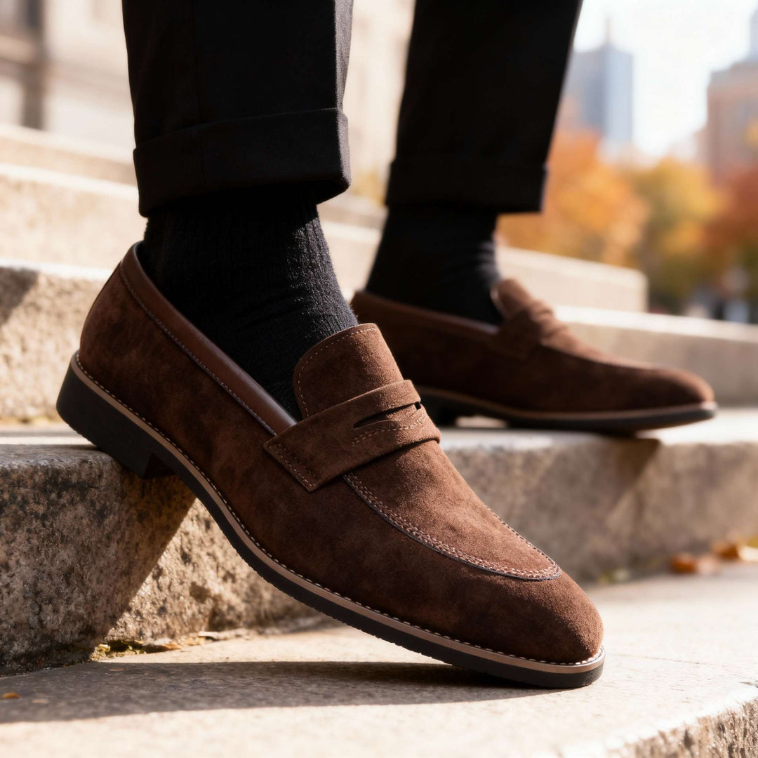 Men’s Penny Loafers Slip On Business Casual Dress Shoes