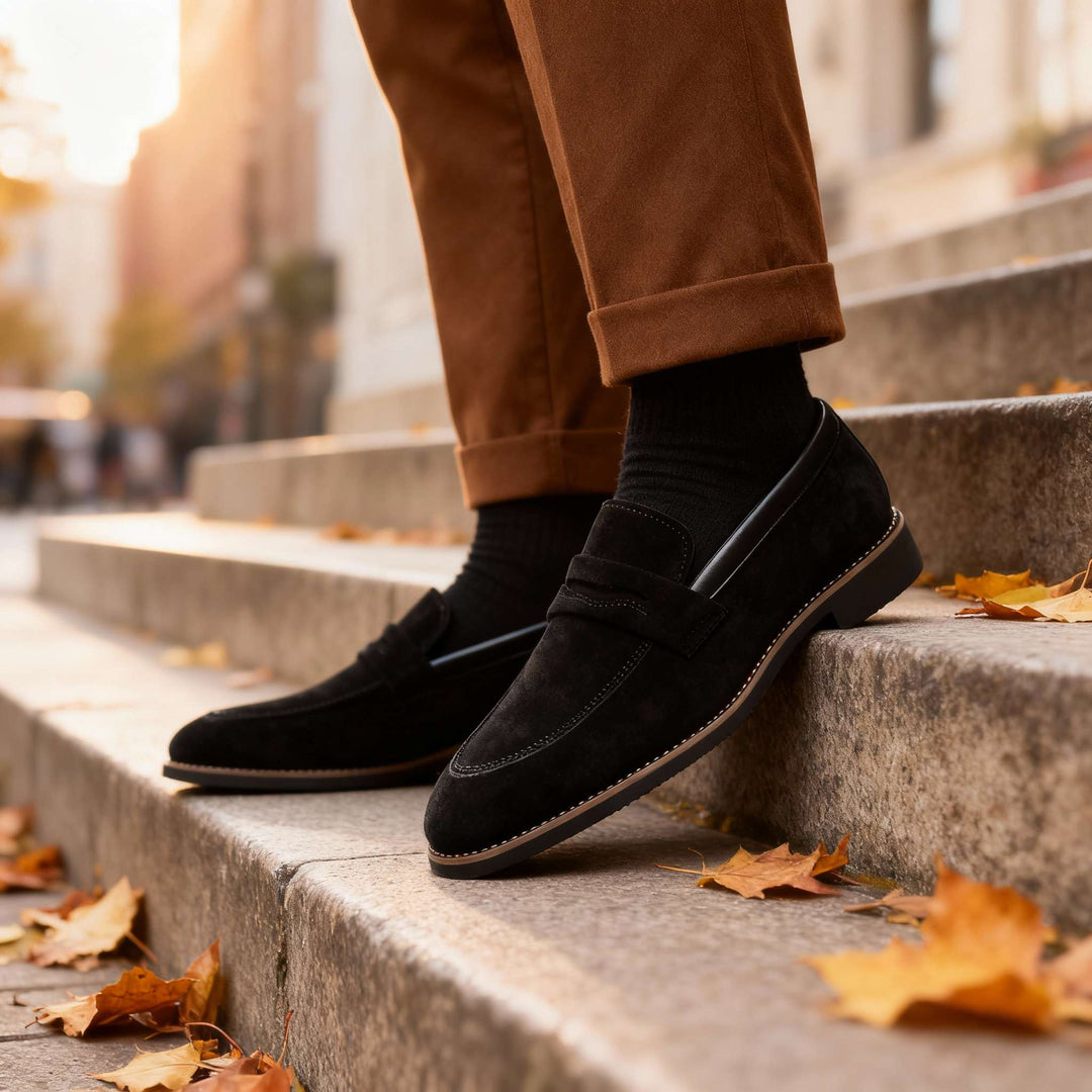 Men’s Penny Loafers Slip On Business Casual Dress Shoes