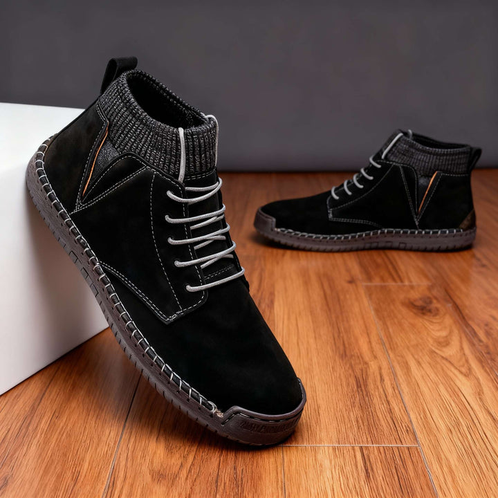 Men’s Casual Ankle Boots Lace Up Slip On Outdoor Walking Boots