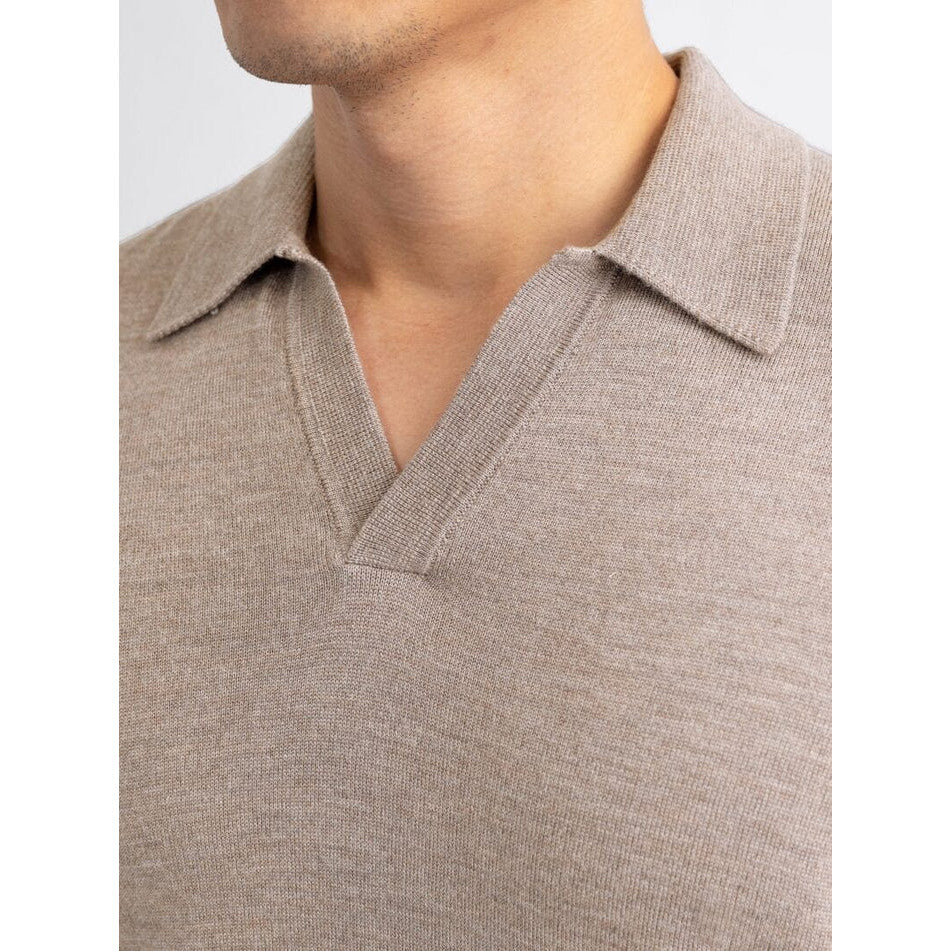 Gary - Classic Polo V Neck Sweater