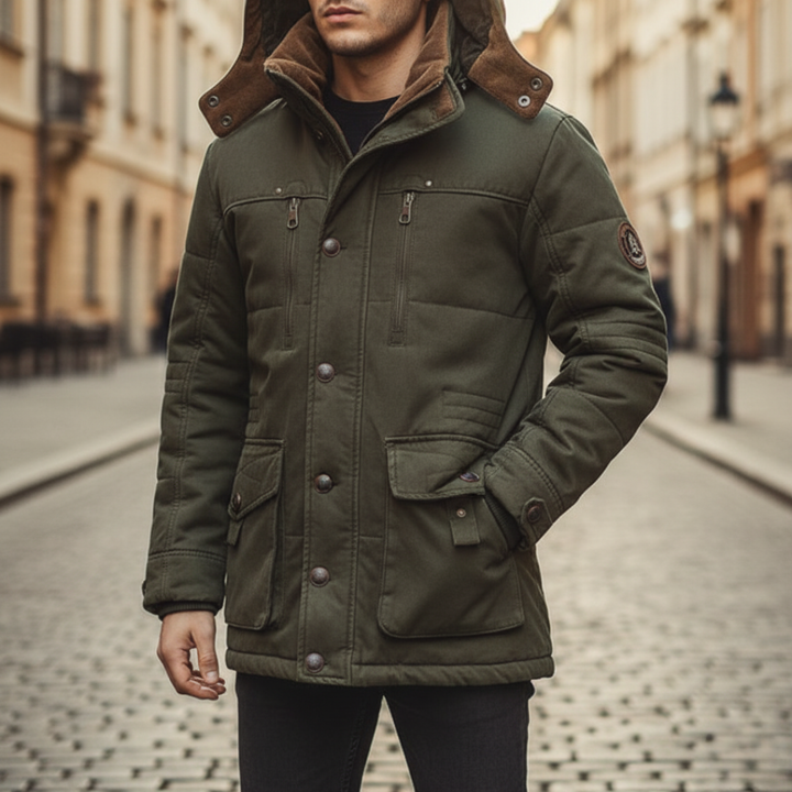 Men’s Winter Hooded Jacket – Warm &amp; Comfortable Coat | Everyday Cold-Weather Wear