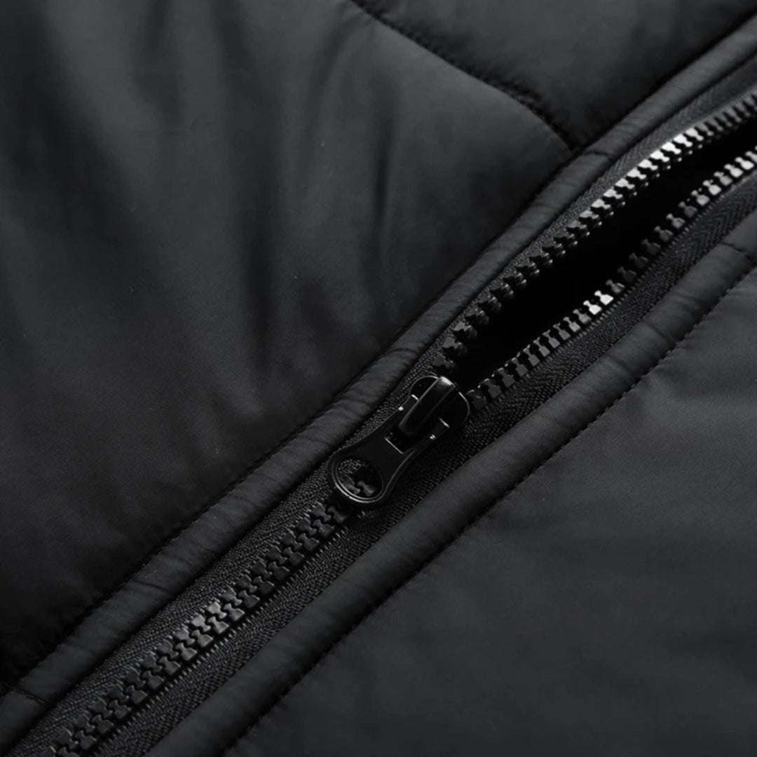 Men’s Long Hooded Jacket Set – Removable Layer Design Parka