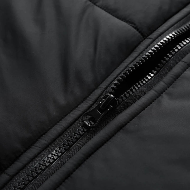 Men’s Long Hooded Jacket Set – Removable Layer Design Parka