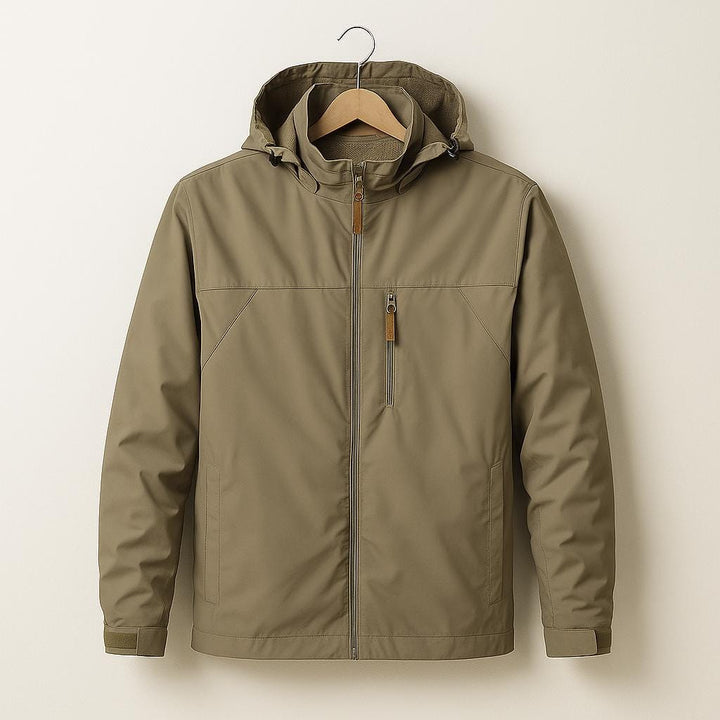 Men’s Hooded Tactical Outdoor Jacket – Structured Utility Design