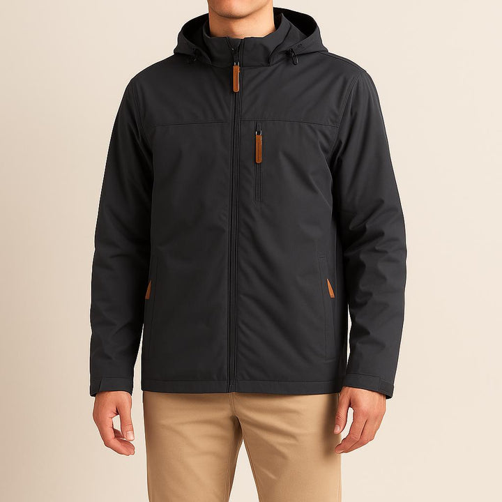 Men’s Hooded Tactical Outdoor Jacket – Structured Utility Design