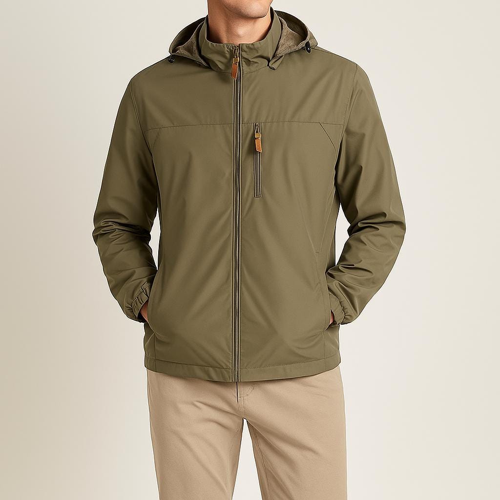 Men’s Hooded Tactical Outdoor Jacket – Structured Utility Design