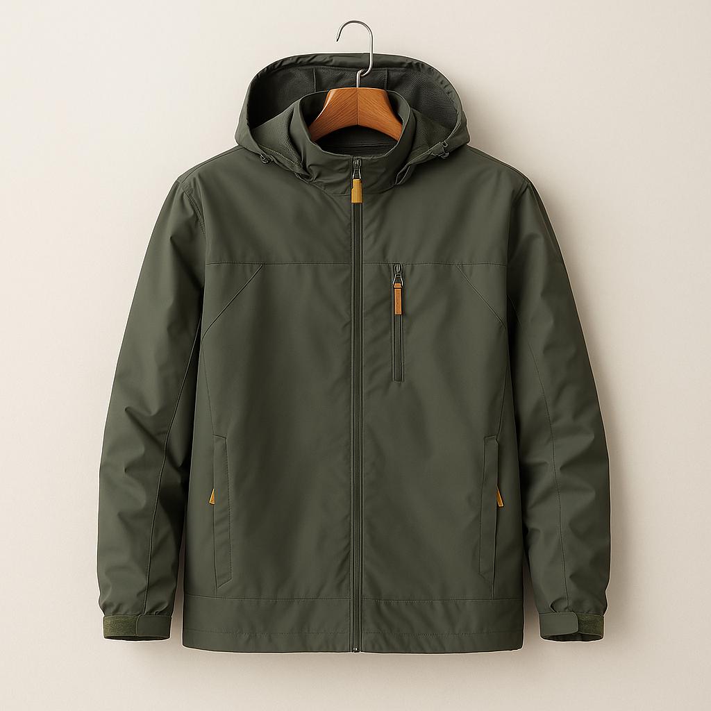 Men’s Hooded Tactical Outdoor Jacket – Structured Utility Design
