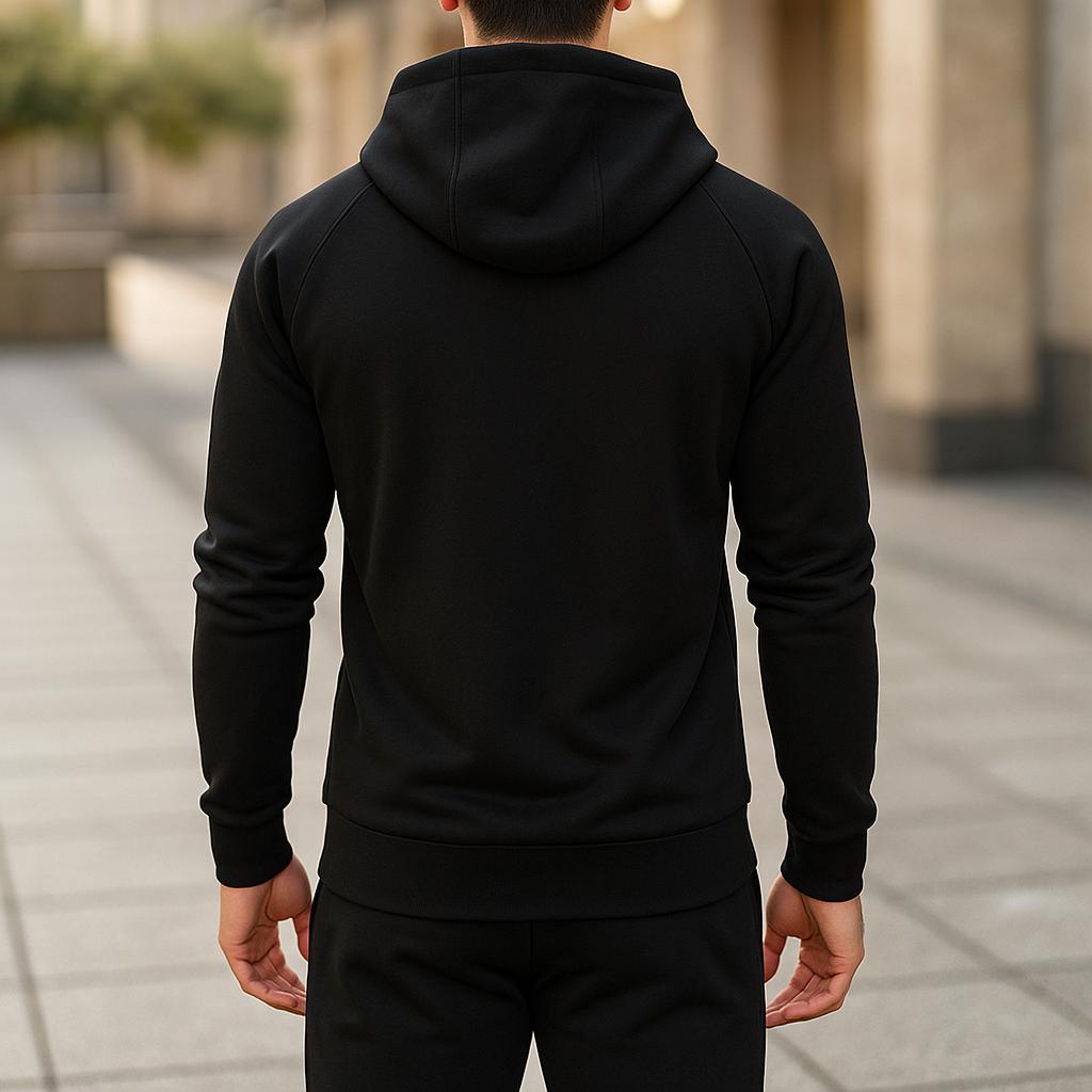 Men’s Side-Zip Hooded Sweatshirt – Long Sleeve Design