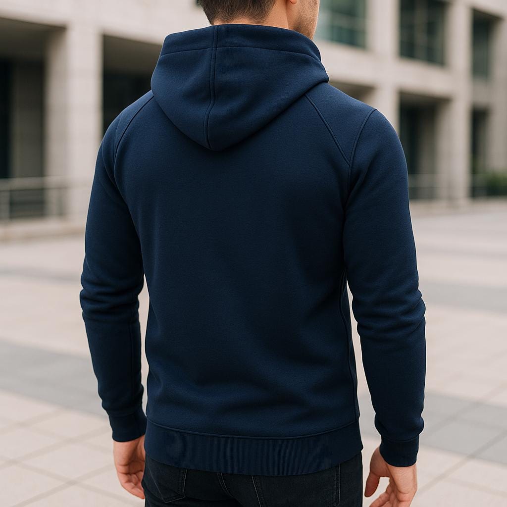 Men’s Side-Zip Hooded Sweatshirt – Long Sleeve Design