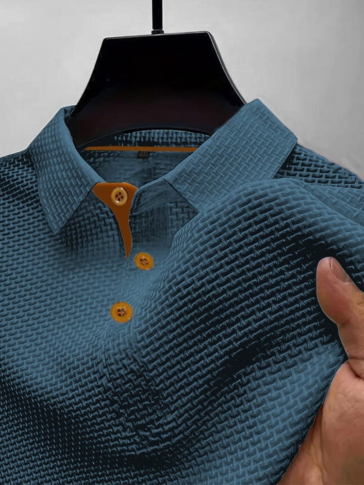 Men’s Polo Shirt Short Sleeve Casual Slim Fit Button Collar Everyday Top