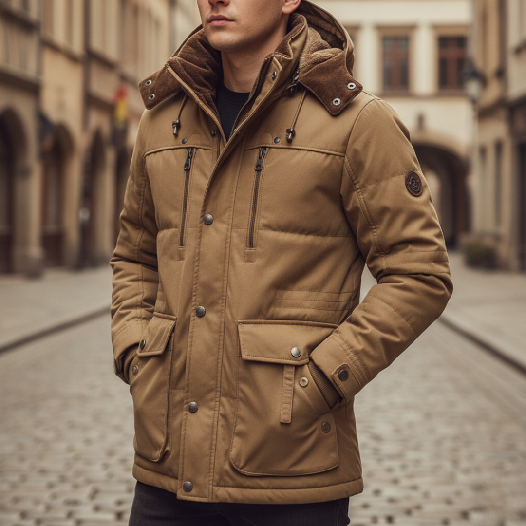 Men’s Winter Hooded Jacket – Warm &amp; Comfortable Coat | Everyday Cold-Weather Wear
