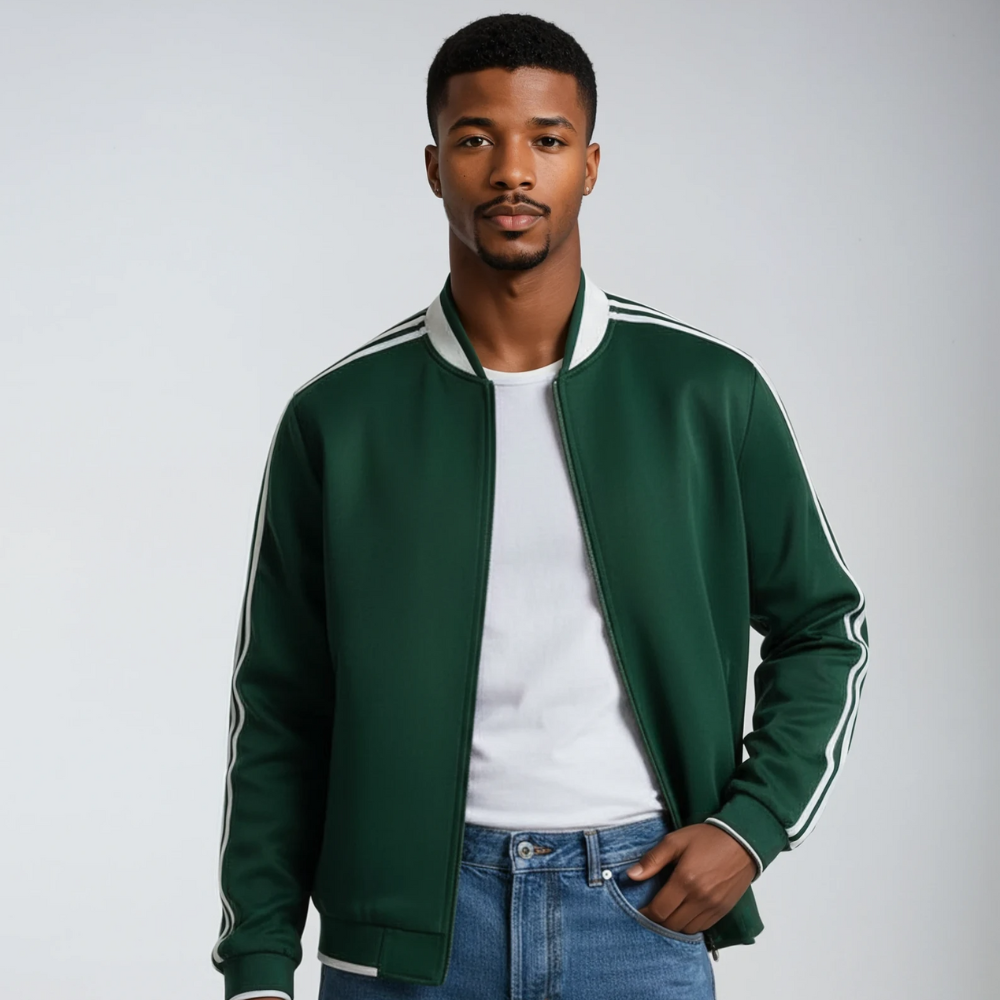 Men’s Bomber Jacket Casual Zip Up Lightweight Everyday Outerwear