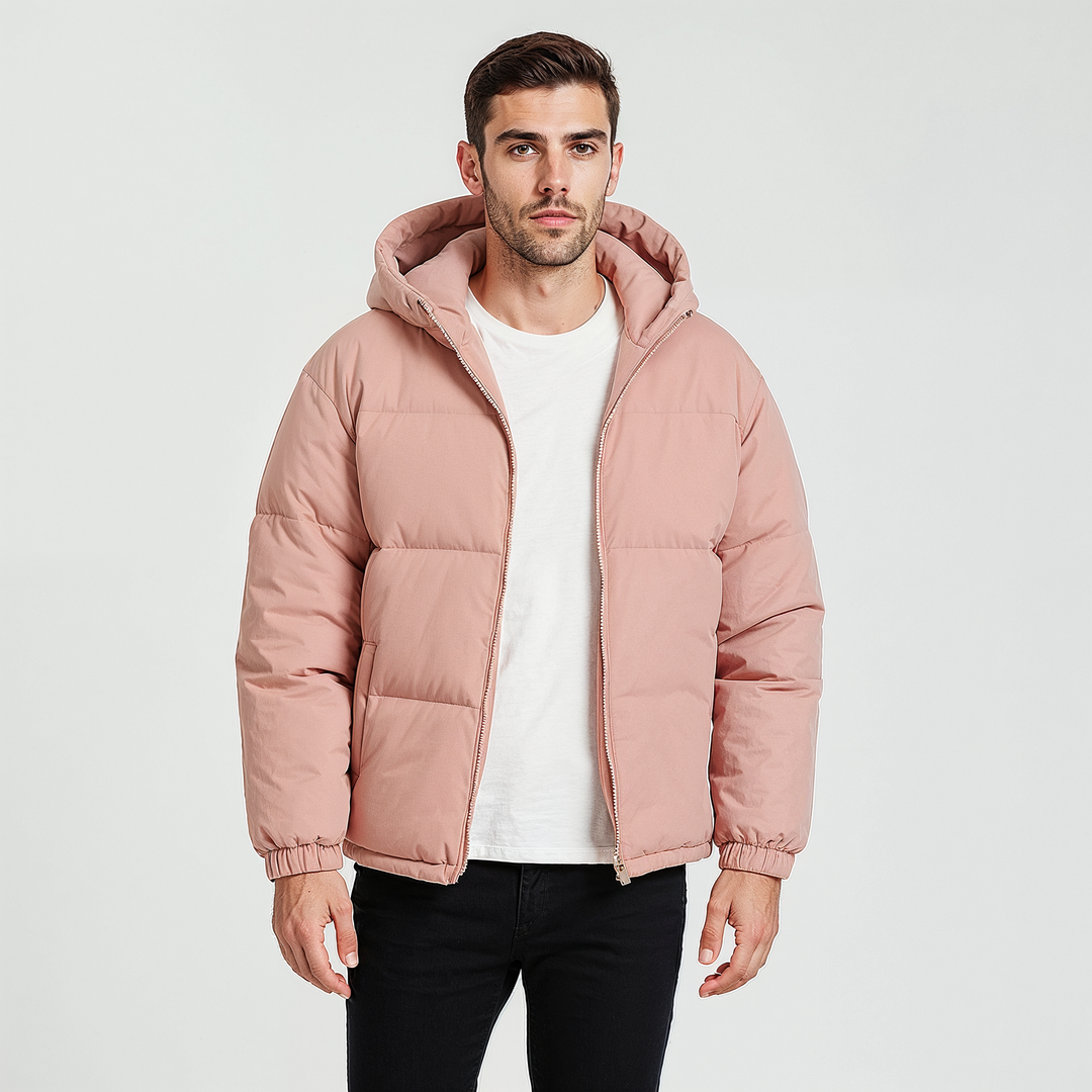Men’s Classic Hooded Down Puffer Jacket – Warm &amp; Stylish Winter Coat
