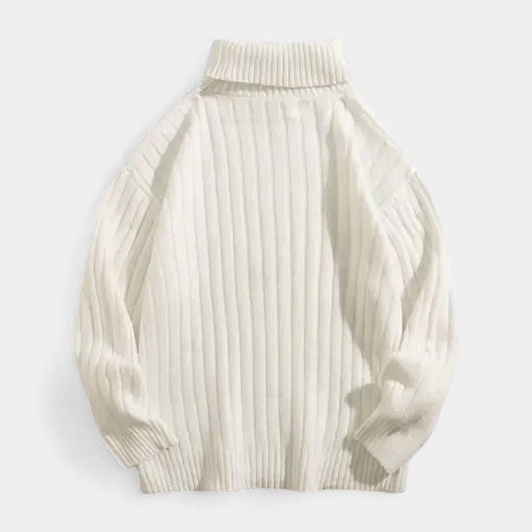 Spraykis | Ribbed Knitted Turtleneck Warm Men Sweater