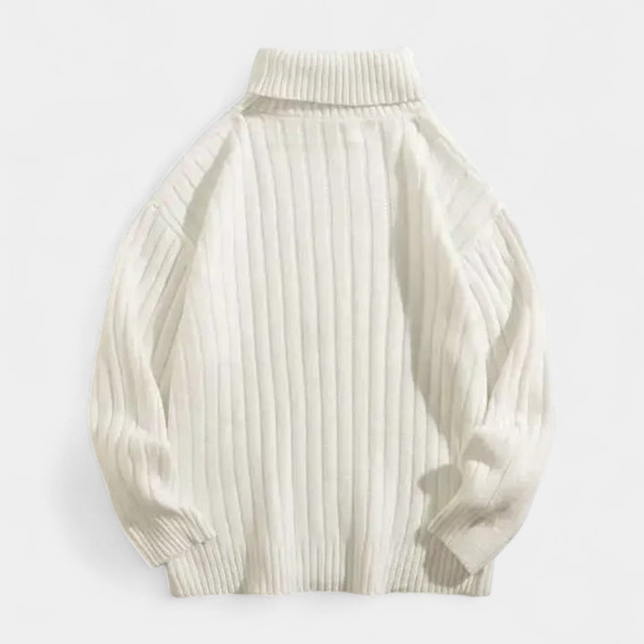 Spraykis | Ribbed Knitted Turtleneck Warm Men Sweater