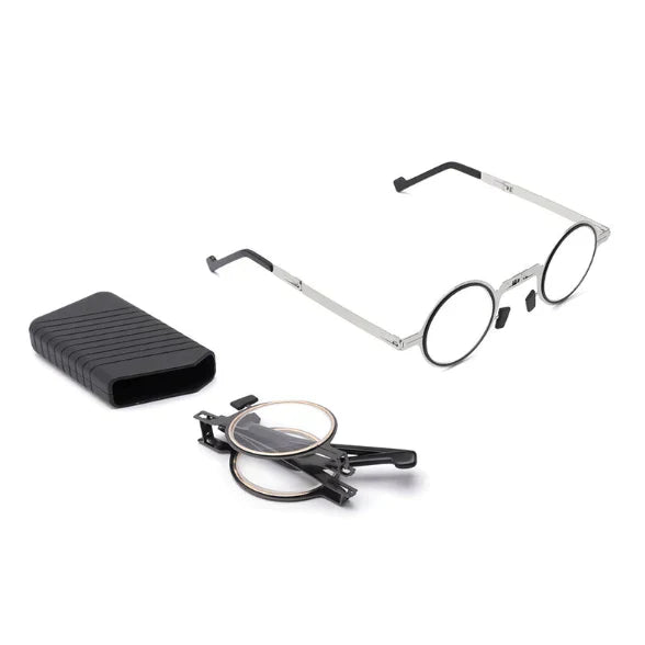 Ultra-Thin Folding Reading Glasses Portable Round Presbyopic Eyewear