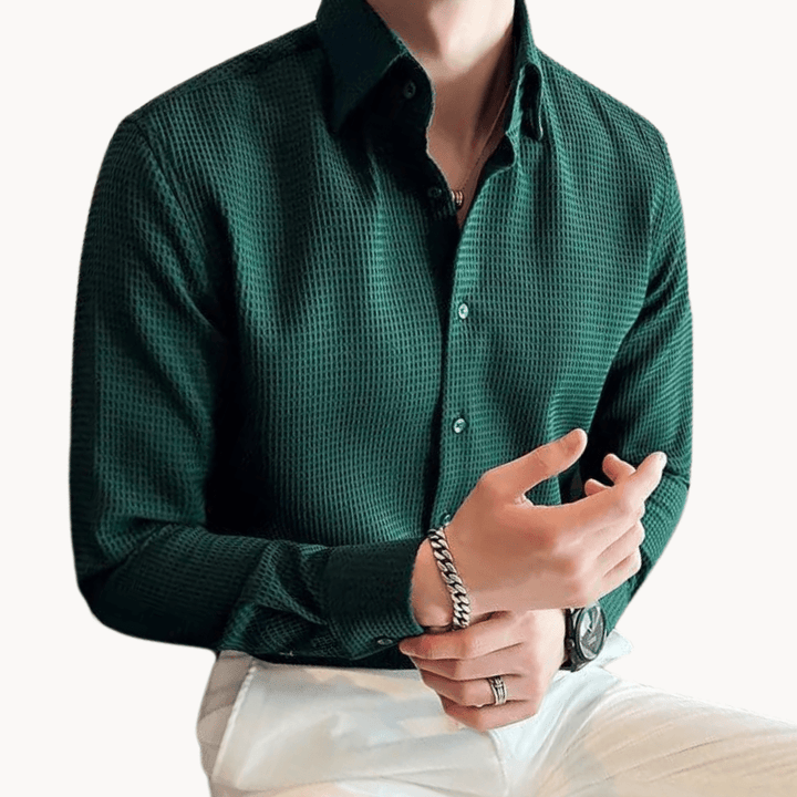 Moro Elegant Button Shirt – Men’s Minimalist Long-Sleeve Blouse
