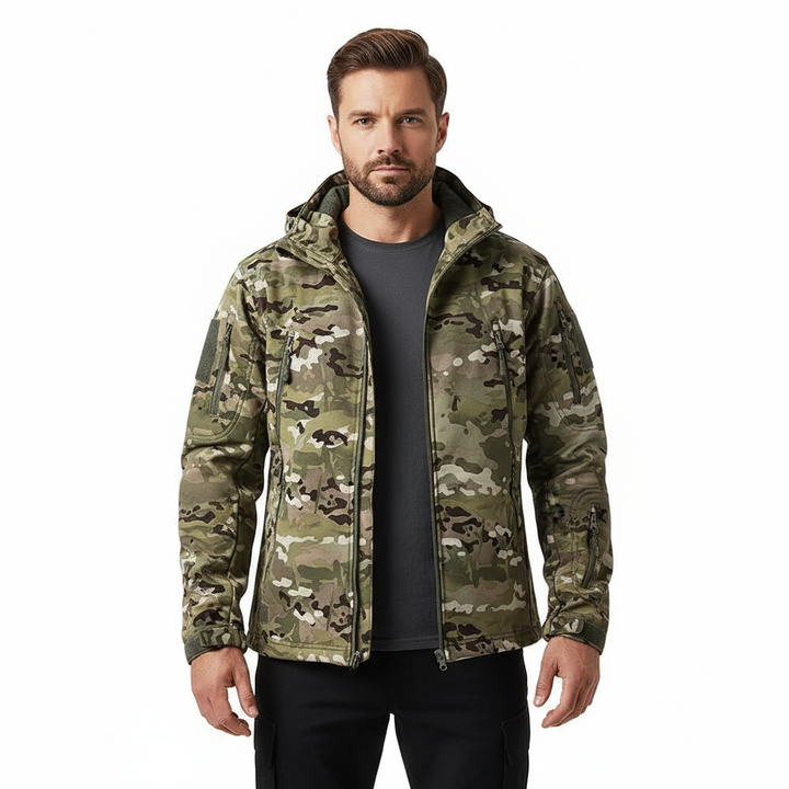 Men’s Tactical Softshell Jacket – Weatherproof &amp; Durable Design