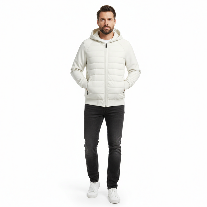 Men’s White Vest Jacket – Classic Cut &amp; Timeless Elegance
