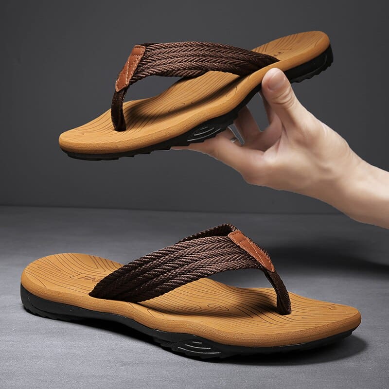Men’s Orthopedic Flip Flops Arch Support Comfortable Outdoor Sandals