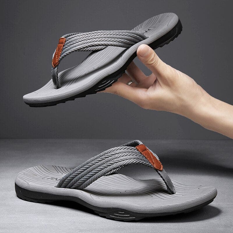 Men’s Orthopedic Flip Flops Arch Support Comfortable Outdoor Sandals