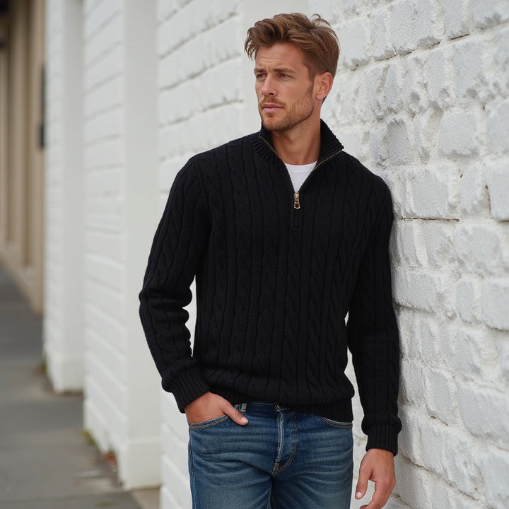 Henry Men’s Knitted Sweater – Classic Soft Knit Pullover