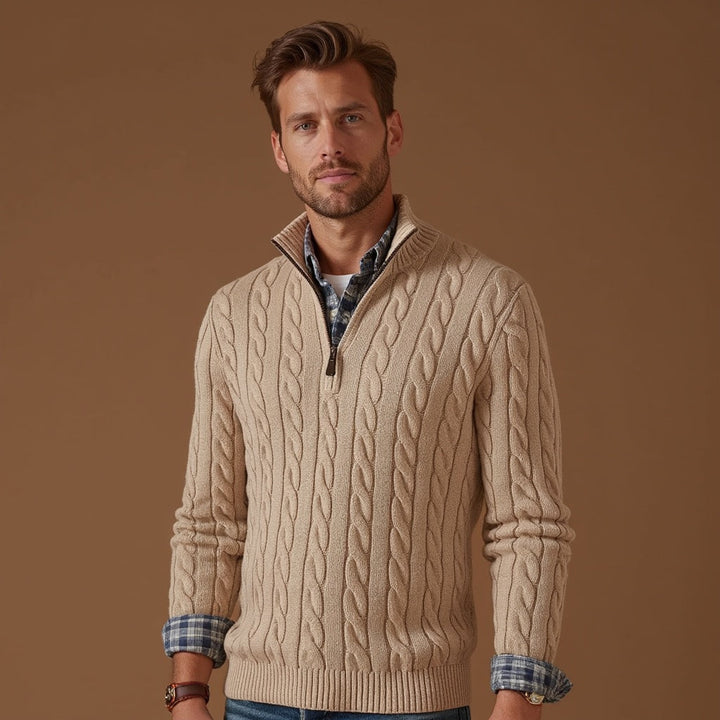 Henry Men’s Knitted Sweater – Classic Soft Knit Pullover