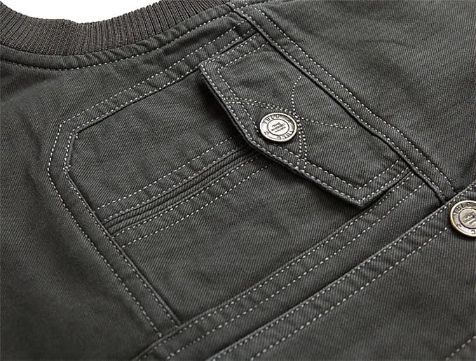 Men’s Vintage Multi-Pocket Vest – Sleeveless Utility Jacket | Classic Outdoor Style