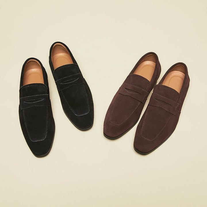 Prestige Suede Loafers by Charles Harrington