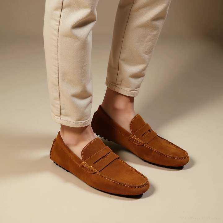 Suede Slip-On Loafers – Classic Casual Dress Shoes with Timeless Style