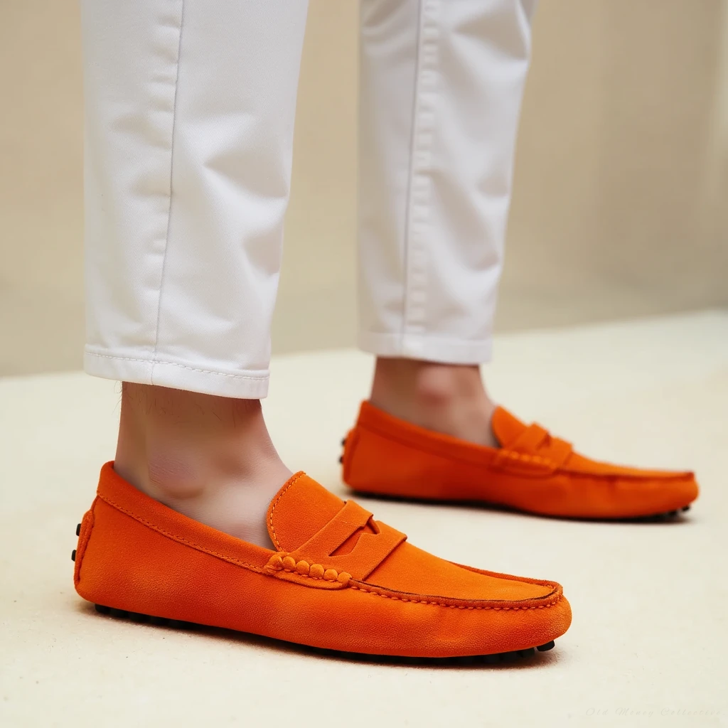Suede Slip-On Loafers – Classic Casual Dress Shoes with Timeless Style