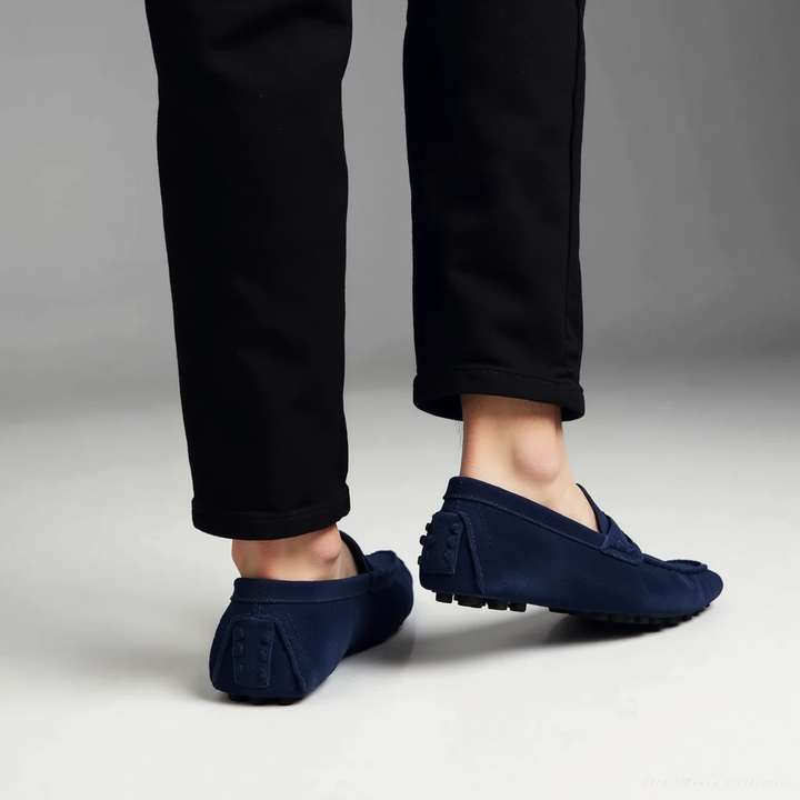 Suede Slip-On Loafers – Classic Casual Dress Shoes with Timeless Style