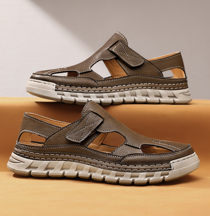 Men’s Closed Toe Sandals Outdoor Walking Comfort Summer Shoes