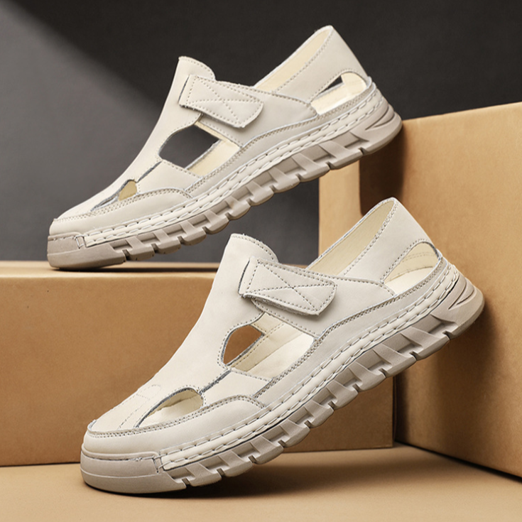 Men’s Closed Toe Sandals Outdoor Walking Comfort Summer Shoes