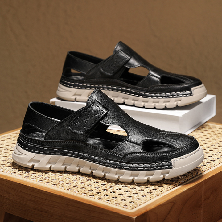 Men’s Closed Toe Sandals Outdoor Walking Comfort Summer Shoes