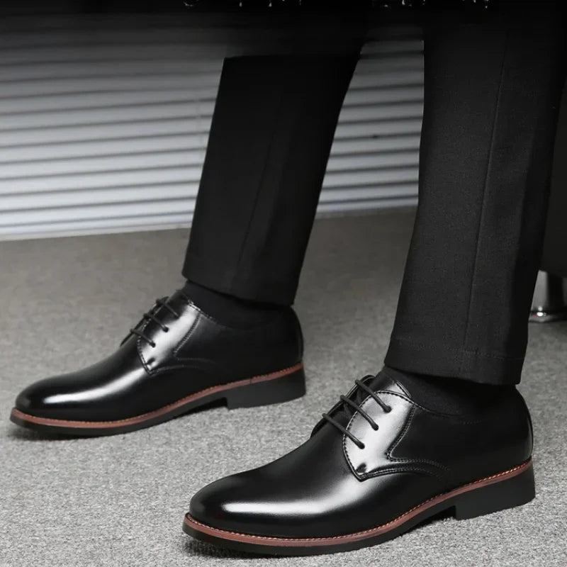 Cavanni Men’s Premium Leather Dress Shoes – Classic Formal Footwear | Italian-Inspired Elegance