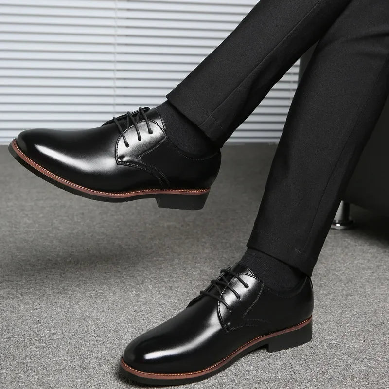 Cavanni Men’s Premium Leather Dress Shoes – Classic Formal Footwear | Italian-Inspired Elegance