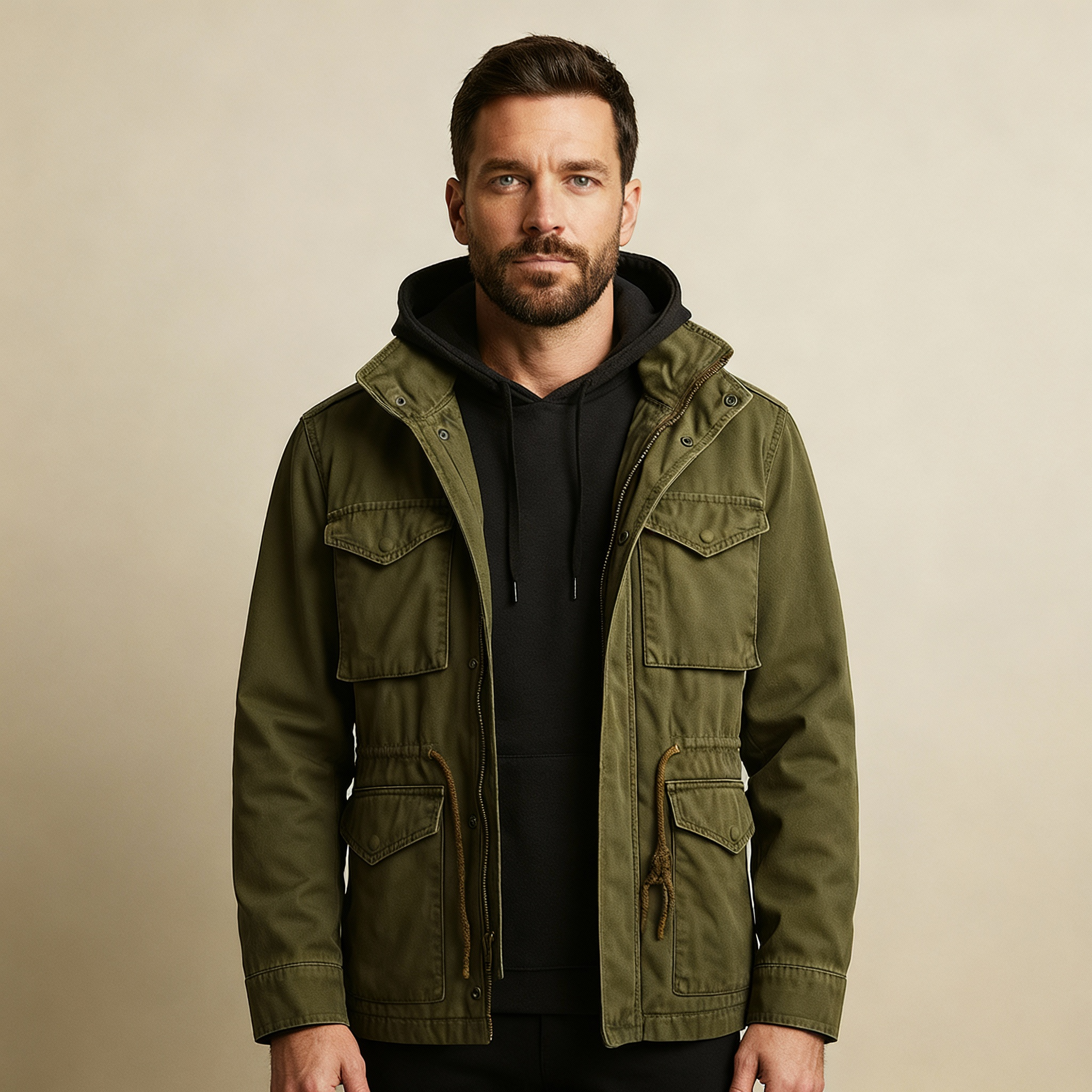 Tyrone Heritage Field Jacket – Men’s Classic Military Style Coat with Timeless Design