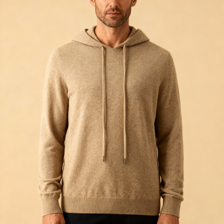 Men’s Cashmere Hoodie – Luxury Soft Knit, Warm Lightweight Comfort