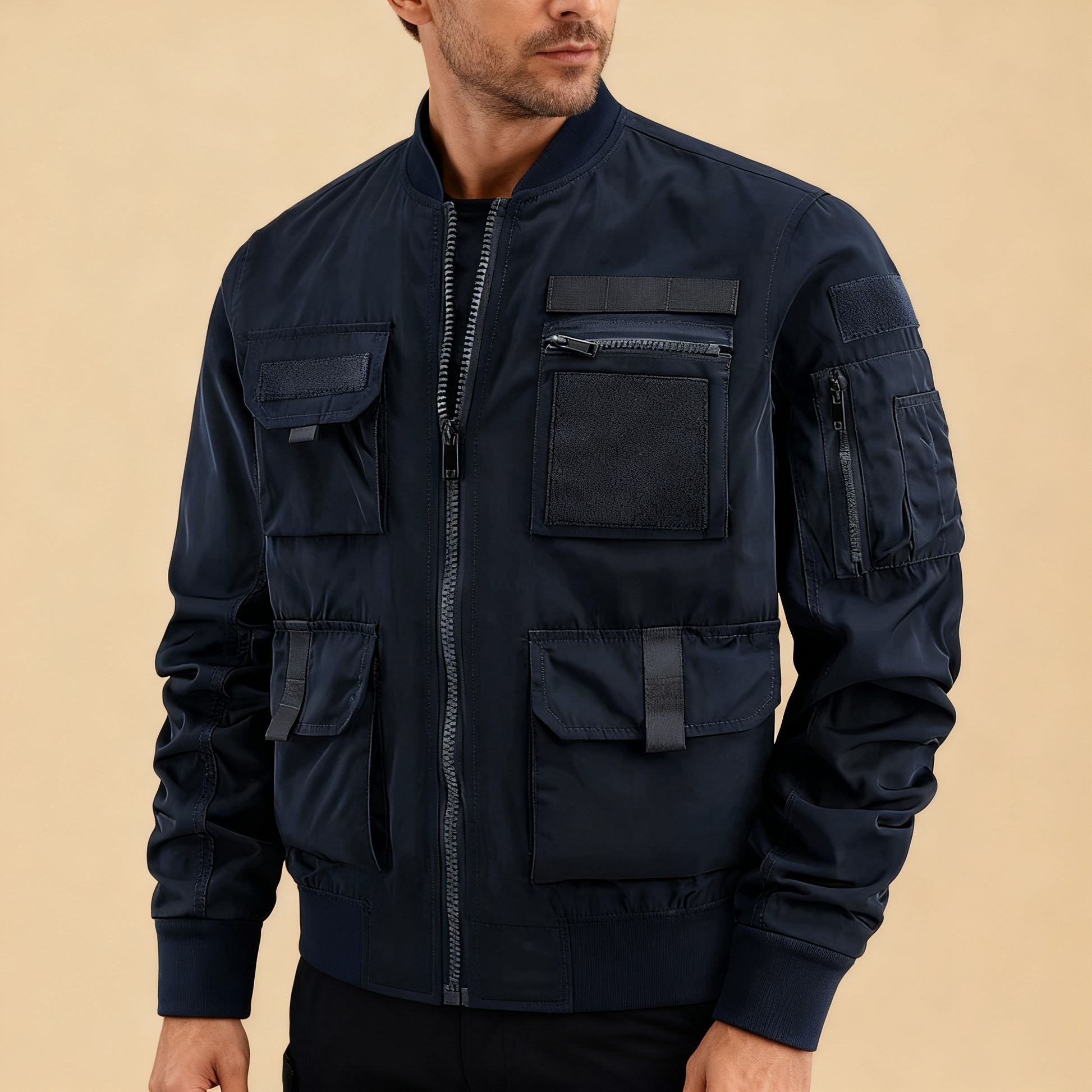Venture Men’s Multi-Pocket Jacket – Utility Outdoor Shell | Durable Everyday Explorer
