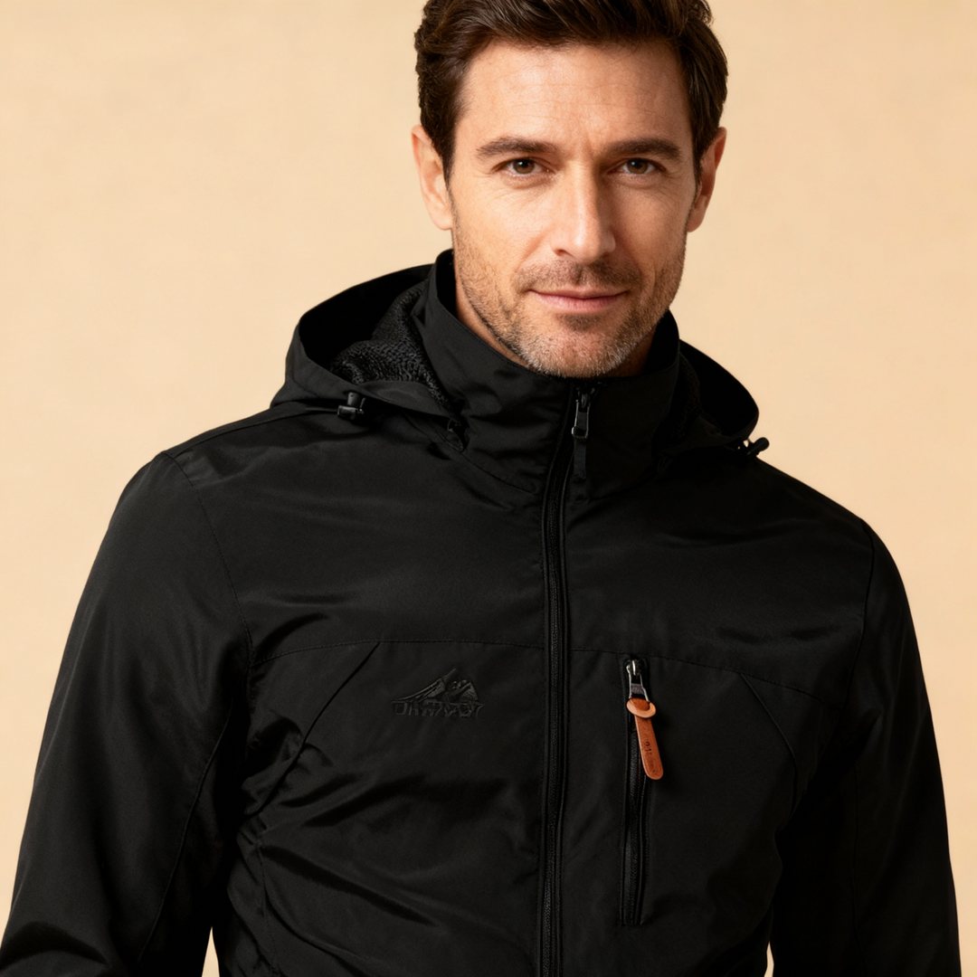 Men’s Waterproof &amp; Windproof Jacket – Weather-Resistant Outdoor Shell