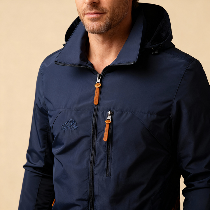Men’s Waterproof &amp; Windproof Jacket – Weather-Resistant Outdoor Shell