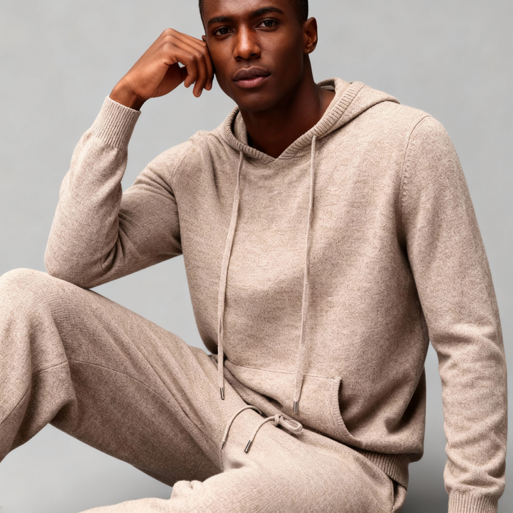 Two Piece Merino Wool Men Tracksuit