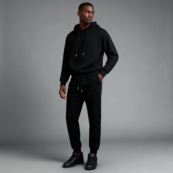 Two Piece Merino Wool Men Tracksuit
