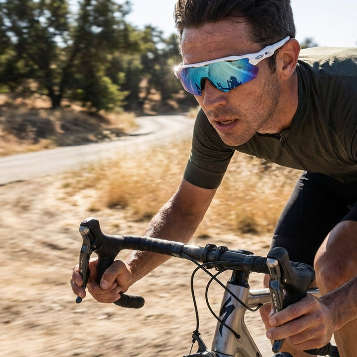 Men’s Polarized Cycling Sunglasses UV Protection Sports Riding Eyewear