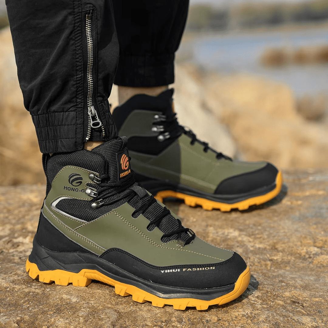 Men’s Waterproof Hiking Boots Non Slip Outdoor Trekking Ankle Boots